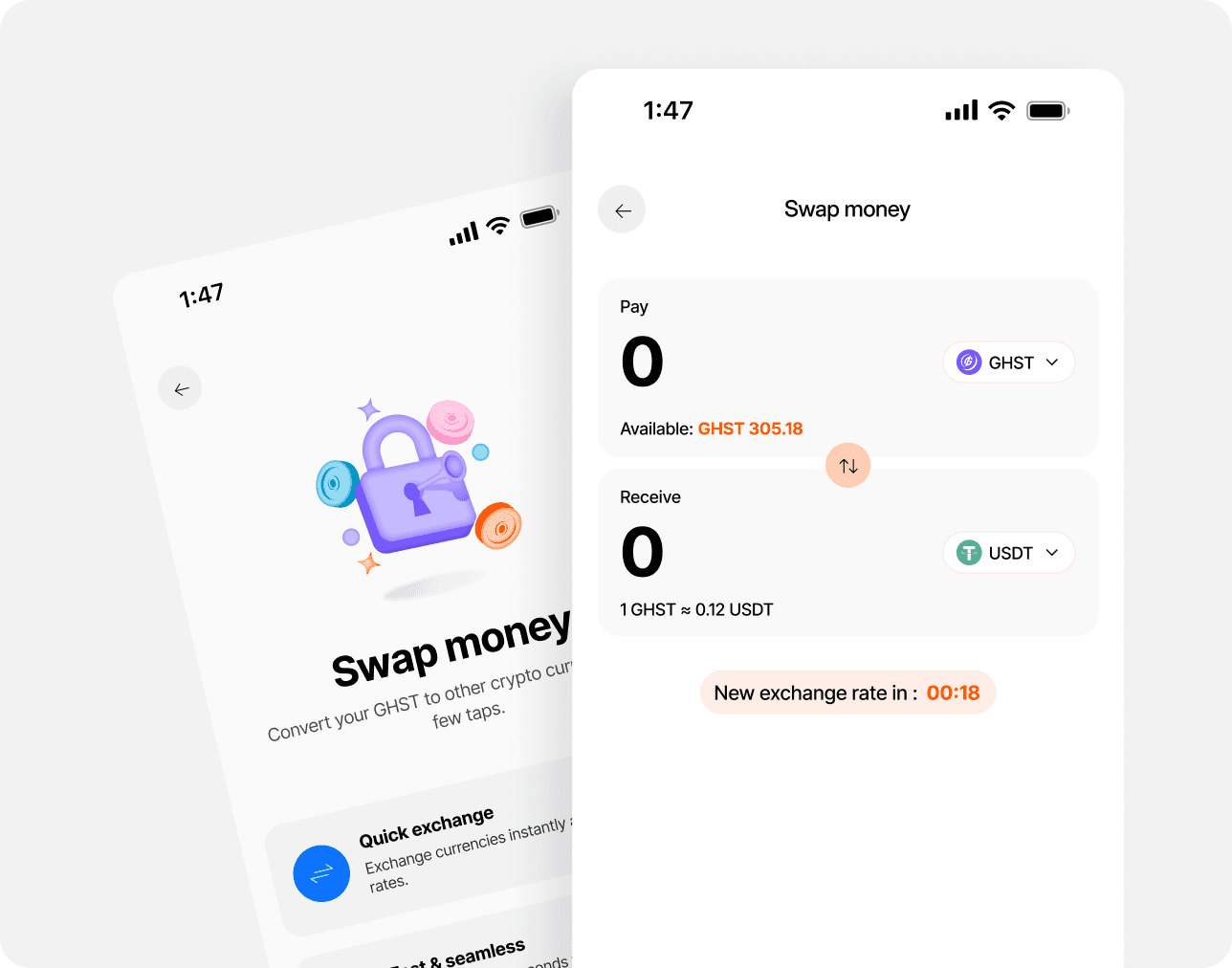 Swap money - Exchange between currencies with live exchange rates